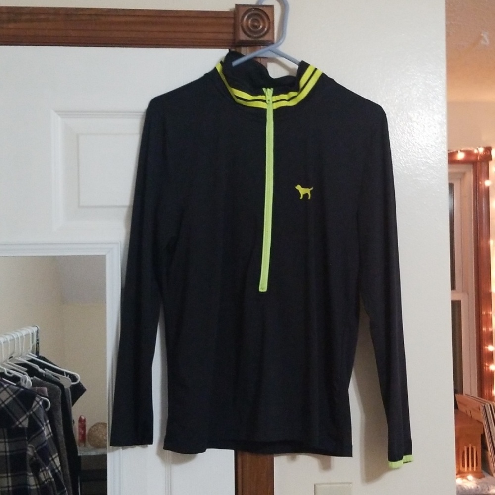 Pink active half zip